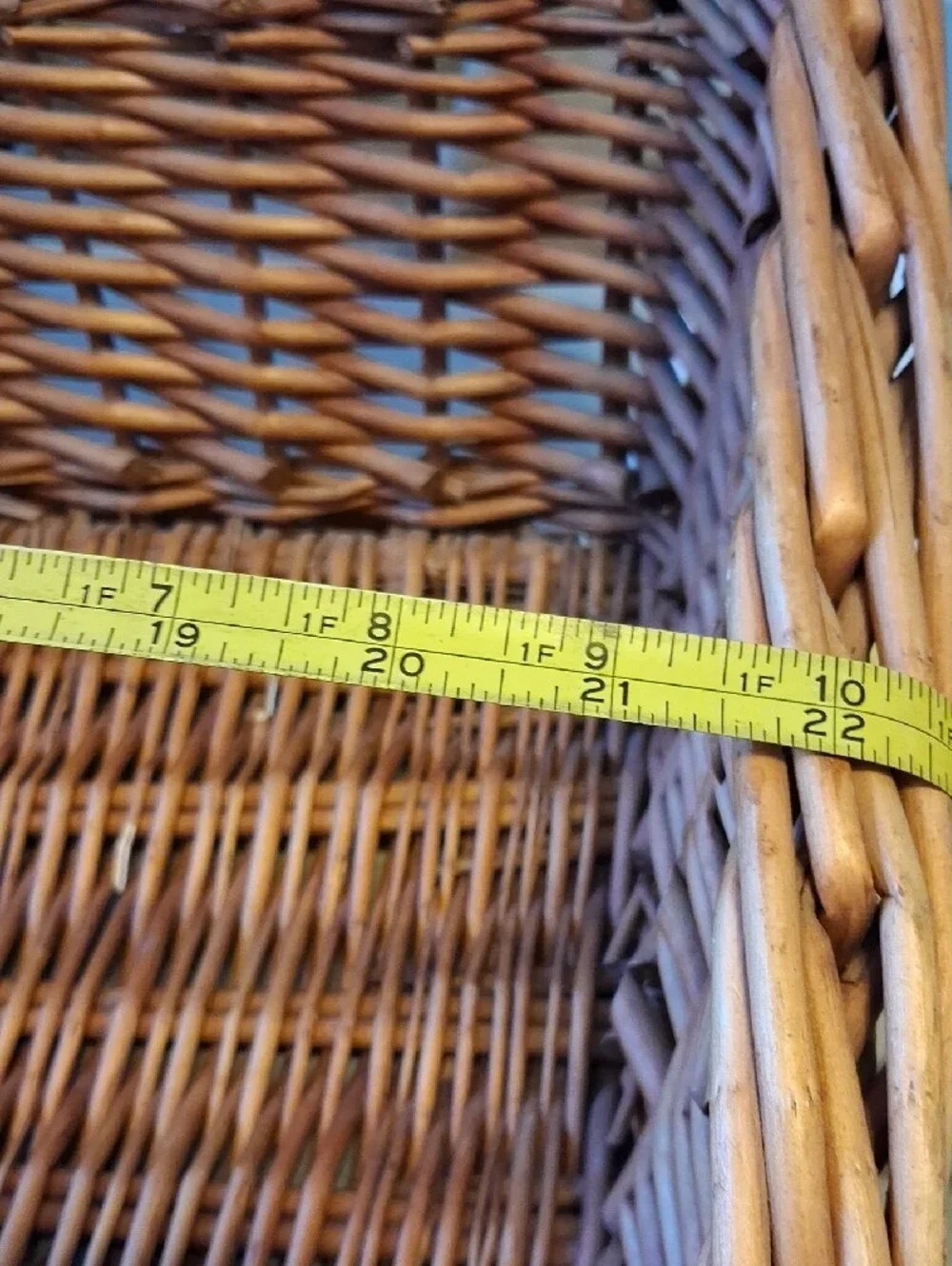Woven Natural Rattan Storage Basket - Tan